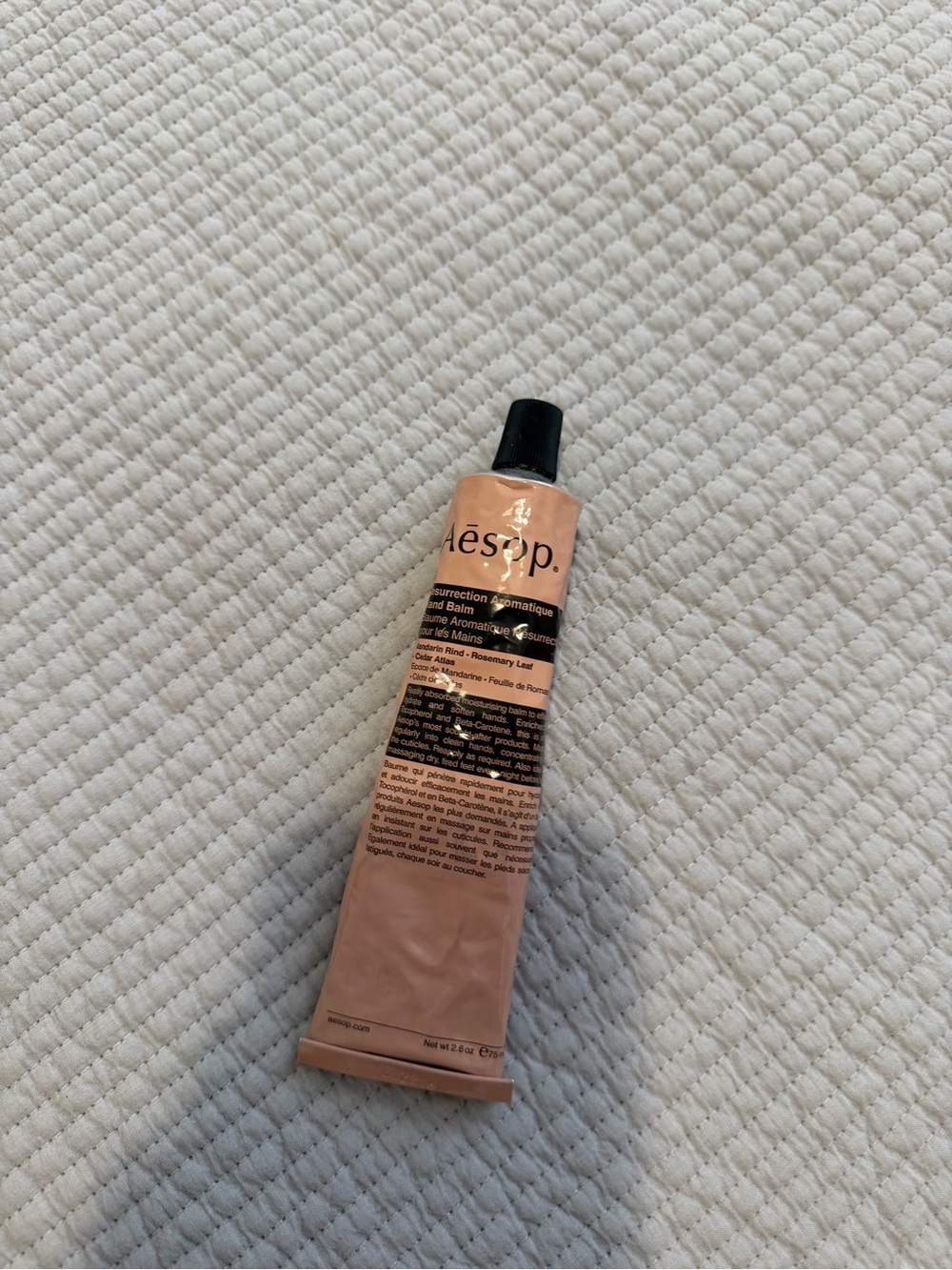 Aesop Resurrection Aromatique Hand Balm — Peach Hydrating Hand Cream